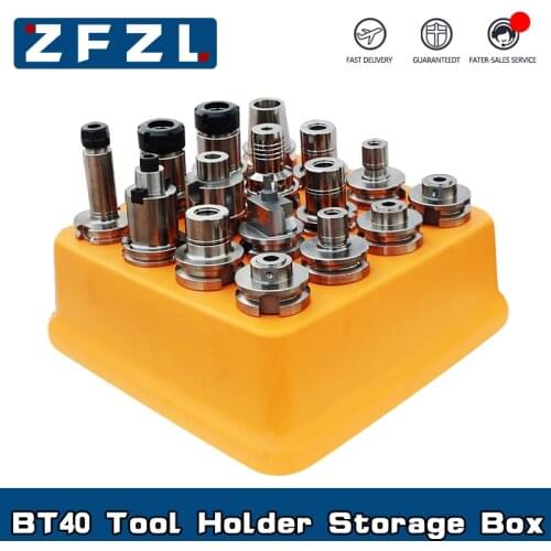 New CNC machine tools BT40 tool holder storage box Hard plastic handle storage and finishing device