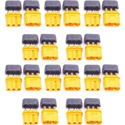 NEW Amass Upgrated of XT30 Connector MR30 Connector Plug Female and Male Connector Plugs Gold Plated For RC Parts Accessories