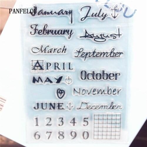 PANFELOU In the words Clear Stamp DIY Silicone Seals Scrapbooking/Card Making/Photo Album Decoration Supplies sheets