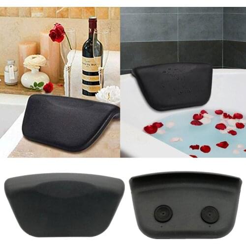 Home Bathroom Spa Bath Tub Headrest Pillow Cushion with Non-Slip Suction Cups polyurethane moderate hardness stylish comfortable