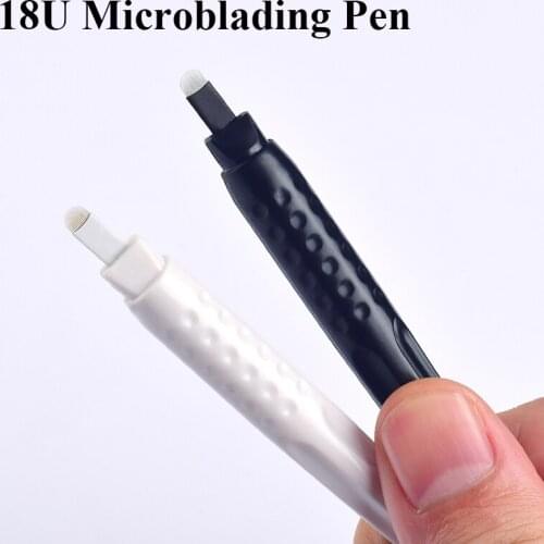 7/9/10/11/12/14/12U/14U/18U Disposable Microblading Handtools Manual Eyebrow Tattoo Pen Plastic Tebori Tools Tattoo Guns