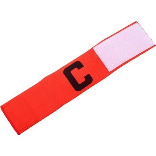 Promotional Football Soccer Sports Flexible Adjustable Player Bands Fluorescent Captain Armband Soccer Accessories