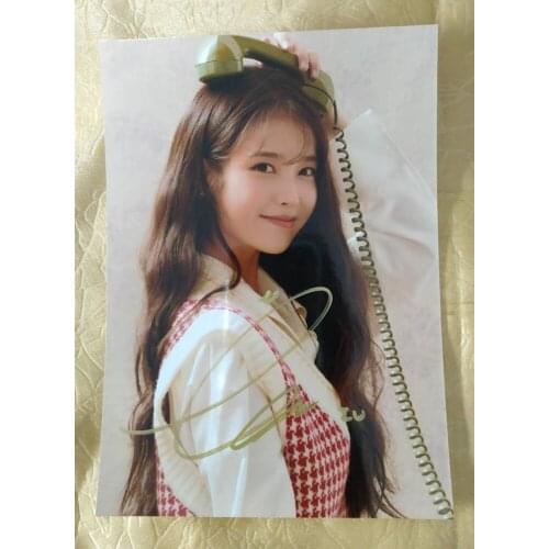 Hand signed IU Lee Ji Eun autographed photo 5*7 inches K-POP 102020C