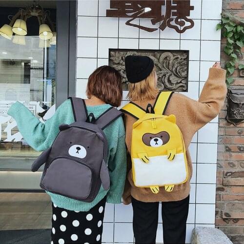 Cartoon Bear Backpack Children Girls School Bag Cute Kids Boy Backpacks New Oxford Cartoon Kindergarten Bags