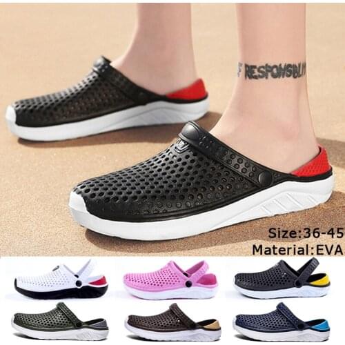 Summer Beach Sandals Women Men Sandals Breathable Fashion Garden Clogs Aqua Shoes Trekking Wading Shoes Size 36-45