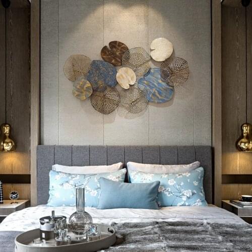 Modern Chinese Wrought Iron Living Room TV Sofa Background Wall Decoration Porch Metal Wall Decoration Creative Wall Hanging