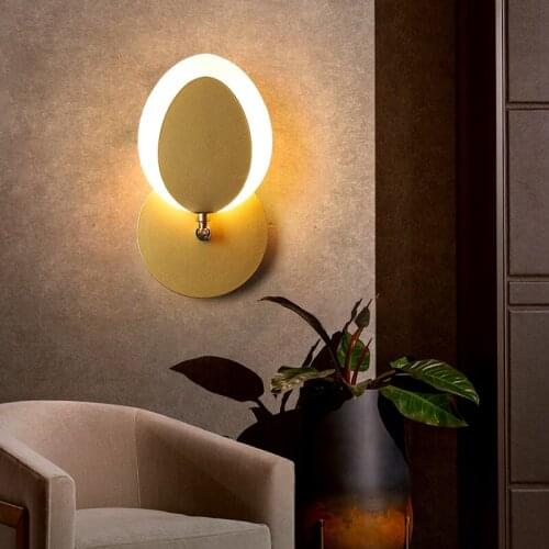 LED Wall Lamp Bedroom Light Nordic Wall lamps Gold Living room Wall Bedside Lamp LED Wall Light for home bathroom fixture