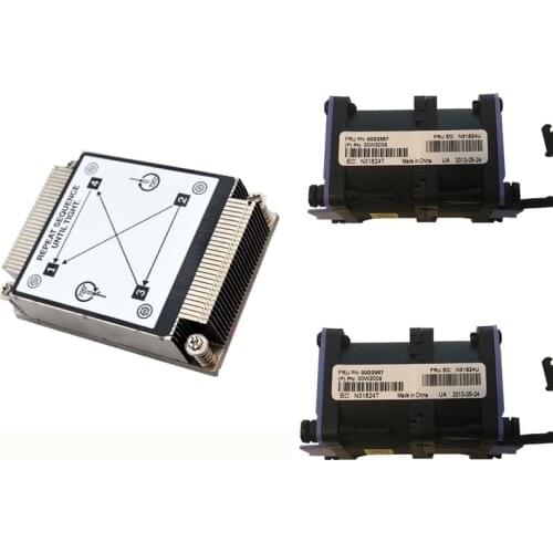 Server CPU Processor Fan and HEATSINK FOR x3630 M4 x3530 M4 81Y7644 94Y7813 X3530 M4 00D2567 00W2008 N31824U Server Cooling Fan