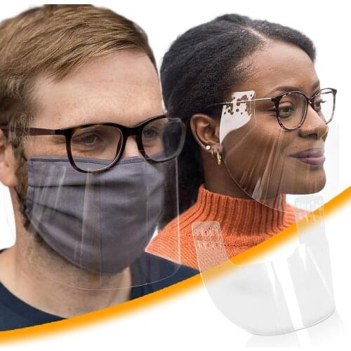 1pc Transparent Masks For Protection Durable Washable Full Face Shield Protective Visible Lip Language Face Mask Mascarillas