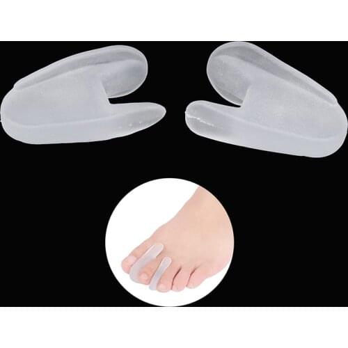 1 Pair Silicone Bone Thumb Orthotics Corrector Hallux Valgus Toe Separator Feet Care Thumb Orthotics Foot Care Tools