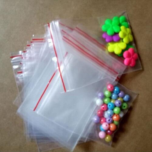 1000pcs12x17cm 13x19cm Transparent Pe resealable plastic retail packaging Bag ziplock poly bags zipper Bag clothing Jewelry Bags