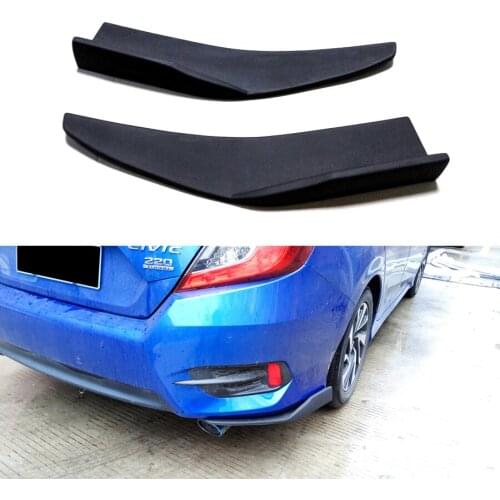 2 Pcs Car Bumper Spoiler wrap angle splitters Diffuser Anti-crash Wrap angle Shovel Decorative