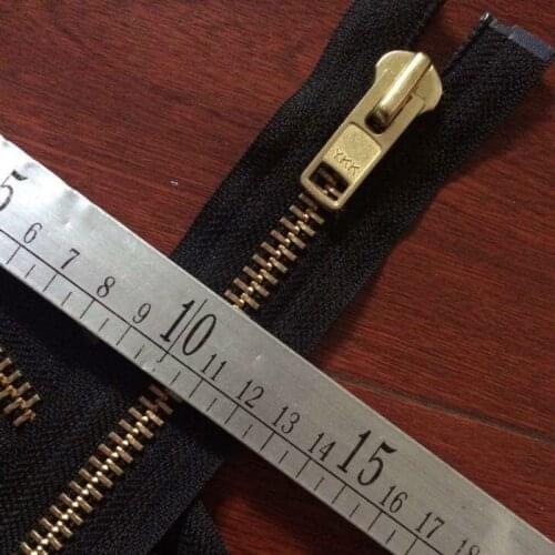 2 PCS/LOT OVERSIZE YKK Metal Zipper BLACK OPEN END HEAVY DUTY FOR Leather COAT Jacket Sewing Accessories