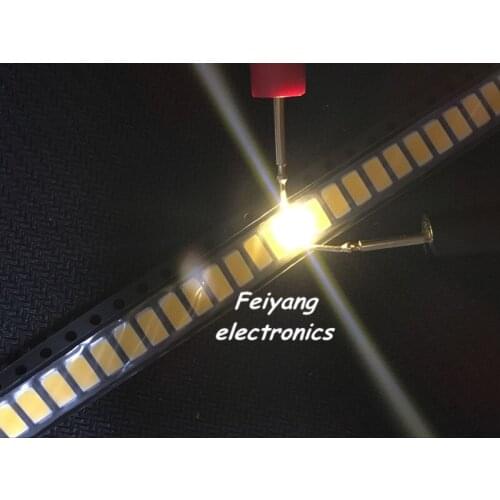 200pcs 5730 SMD LED 50-55 LM Lamp 0.5w light-emitting Diode Chip Warm white for LED CCT:2800-3000K Still 3V