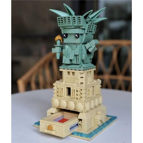 2020 City New York Statue of Liberty Model Building Blocks Bricks Collectible Kids Toys