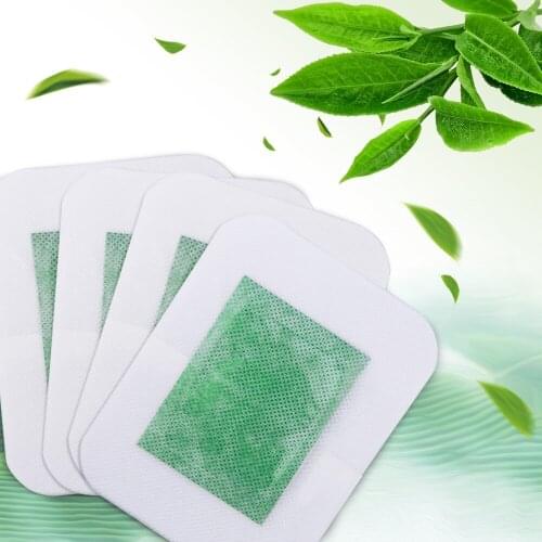 4 PCS Traditional Chinese Detox Foot Patch Green Tea Pads Improve Sleep Patches Beauty Slimming Relax Patch