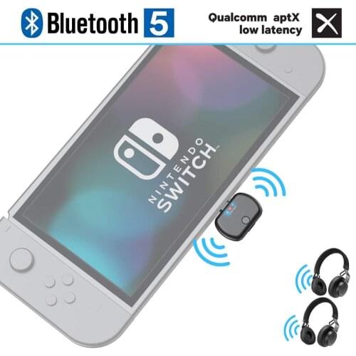Bluetooth 5.0 USB Type C Dual Link Aptx Low Latency Wireless music Transmitter Audio Adapter for PS4 Nintendo Switch Macbook