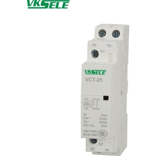 IP20 VCT 25A 1P 2NO 220V 230v AC Household WEIKESEN AC Contactor