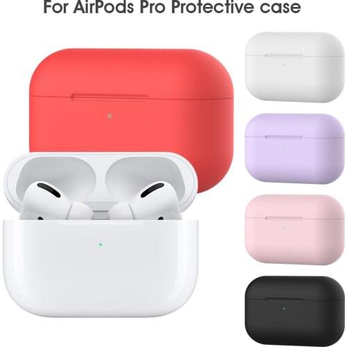 Colors Cover For AirPods Pro 2019 Wireless Charging Case soft Silica Gel Protective Cover Skin Shockproof Rubber box