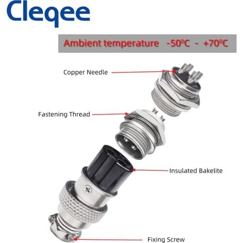 JXSINONE GX16 Butting Aviation Connector Plug Docking Female & Male 4pin 5pin 8pin Circular Connector