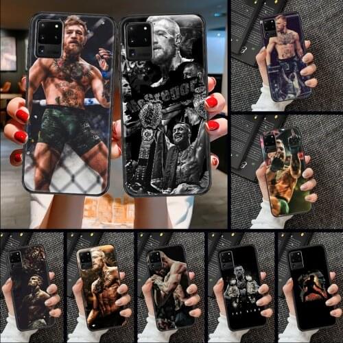 Conor McGregor boxing Phone case For Samsung Galaxy Note 4 8 9 10 20 S8 S9 S10 S10E S20 Plus UITRA Ultra black trend bumper art