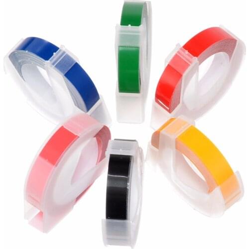 Mayitr 1 Roll 9mm Embossing Tape Label Tape Embossing Tape For Embossing Typewriters For School Office 3 Meters Long