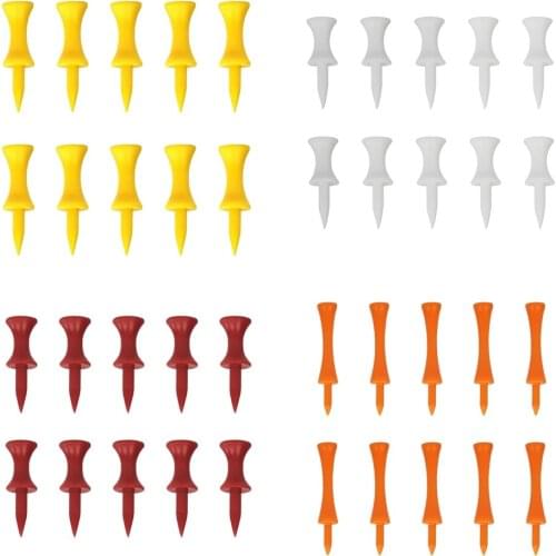 Pack of 10pcs Golf Tees Plastic Golf Nail Limit Pin Outdoor Sports Supplies
