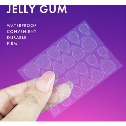 Fake Nails Tips Transparent Double-Side False Adhesive Tapes Stickers Press On Fake Nail Tips Extension Stick Tools