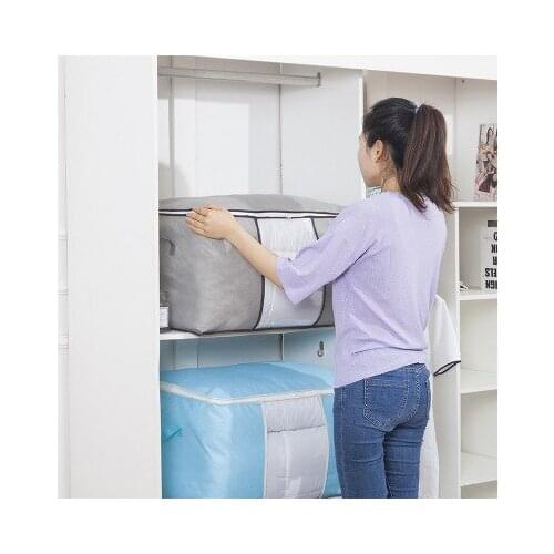 Thickened New Non-woven Quilt Bag Quilt Storage Bag Horizontal Vertical Clothing Finishing Bag Home Storage