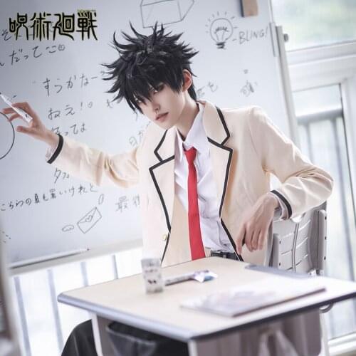 New Anime Jujutsu Kaisen Cosplay Costume Fushiguro Megumi School Uniform Outfits Halloween Christmas Fancy Costumes Daily Suits