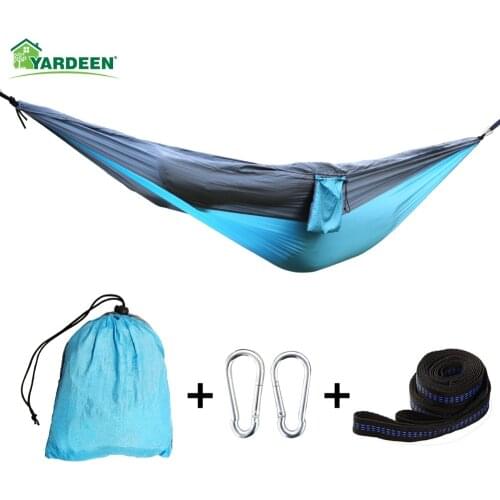 275*140cm Tree Hammocks Camping Indoor Outdoor Portable Parachute Hammocks For Hiking Survival Travel with 4 color available