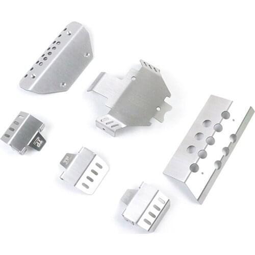 Stainless Steel Anti-collision Plate Front Rear Guard Chassis Armor for TRAXXAS TRX6 G63 RC Car Upgrade Parts Protective Plate