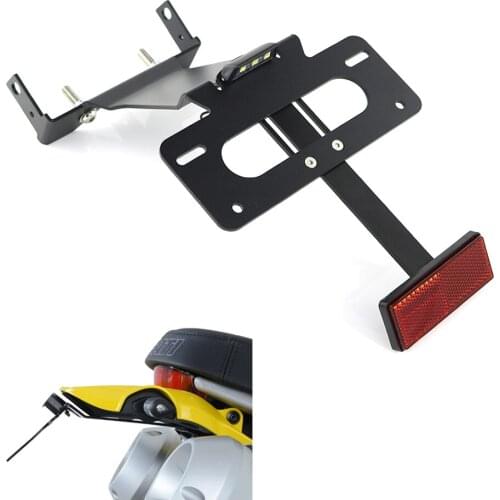 Fit For Ducati Scrambler 1100 2018 2019 2020 2021 Rear Tail Tidy Fender Eliminator kit License Plate Holder Bracket CNC Aluminum