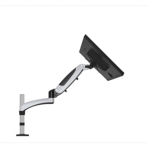 15-27" Aluminum Alloy Gas Spring Full Motion TV Mount Table Clamping Grommet Bracket Monitor Holder GST112C VESA 75/100