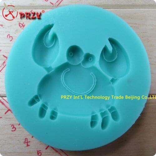 River crab New style large wholesale hot sale chocolate silicon mold fondant Cake decoration mold (si218)