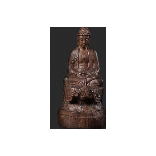 Wood carving, wood crafts Shakya Muni Buddha as the main decoration crafts wooden Buddha
