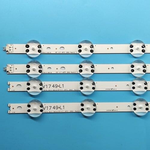 LED Backlight strip 12 lamp For LG 49" V17 ART3 TV 49LV340C JB3B1591A02499 49UV340C 49UJ6565 6916L-2862A 6916L-2863A LC490DGG