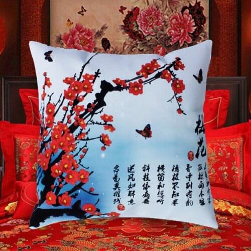 Cross stitch pillow kit embroidery needlework sets Diy printed 5D cross stitch pillow kits patterns paintings accessories fabric