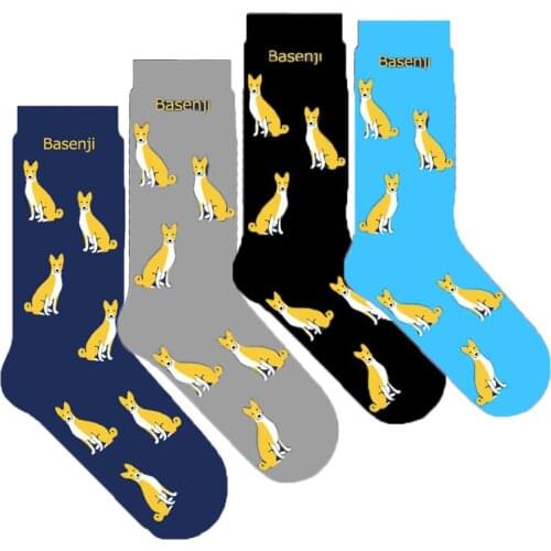 Unisex Basenji dog women socks fun socks Basenji owner gift 50pairs P9-K9C