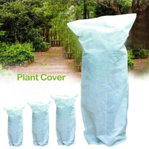Winter Plant Cold-proof Tree Cover White Non-woven Antifreeze Bag Plant Frost-proof Cover Autumn Garden Vegetation Supplies