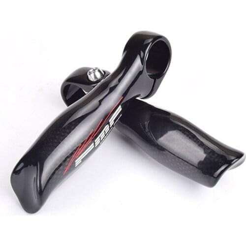 1 Pair Bar ends Bike carbon fiber end bar MTB 22.2mm Mountain Bikes Handlebar Cover Handle bicycle parts Cycling Accessories