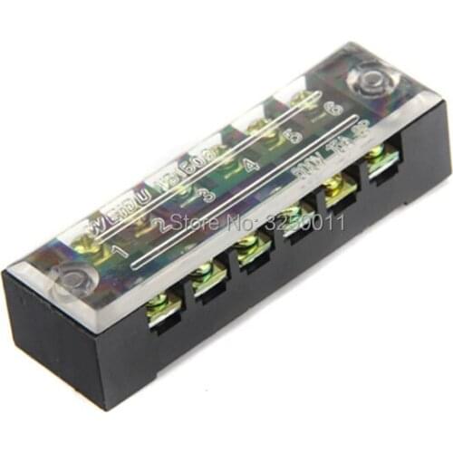 1PCS TB-1506 TB15A6P Suyep 6 Positions Dual Rows 600V 15 A Wire Barrier Block Terminal Strip copper