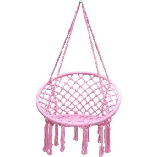 150KG Round Hammock Round Hammock Swing Hanging Chair Outdoor Indoor Furniture Hammock Chair for Garden Dormitory Child Adult