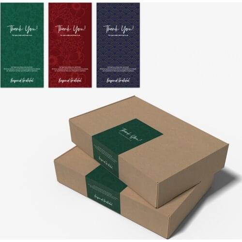 20-50 Pcs Thank Tou for Your Order Vintage Sticker Carton Label Small Shop Business Commodity Decoration Gift Wrapping Sticker