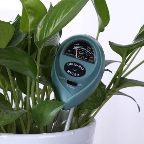 3-in-1 Soil Digital PH Meter Flower Pot Hygrometer Soil Tester Plant Water Moisture Light Meter Analyzer Detector Garden Tools