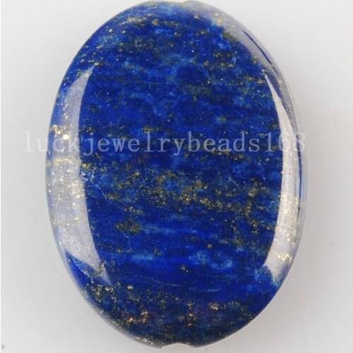 Free Shipping Fashion Jewelry Lapis Lazuli Oval Beads Pendant 1Pcs C3064
