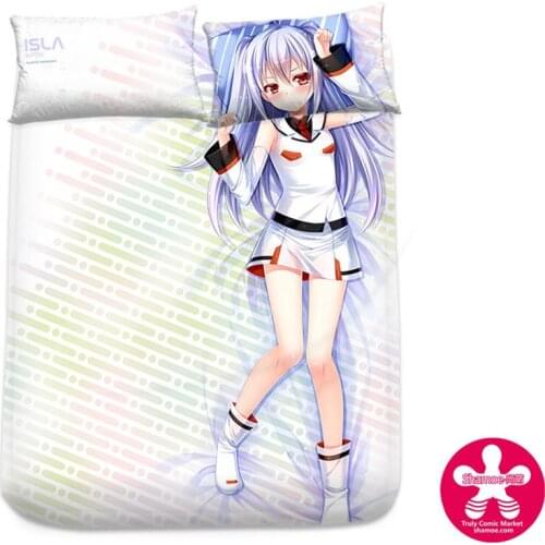 Anime Cartoon Plastic Memories Milk Silk Mattress Cover Fitted Sheet Fitted cover bedspread counterpane