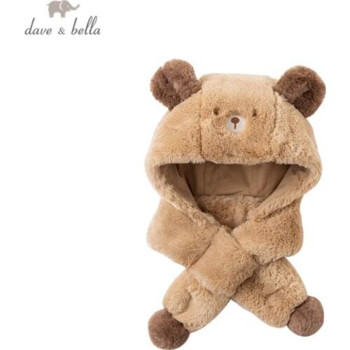 DBM15618 dave bella winter new born baby girls cute bear hat girls boys fashion knitted cap