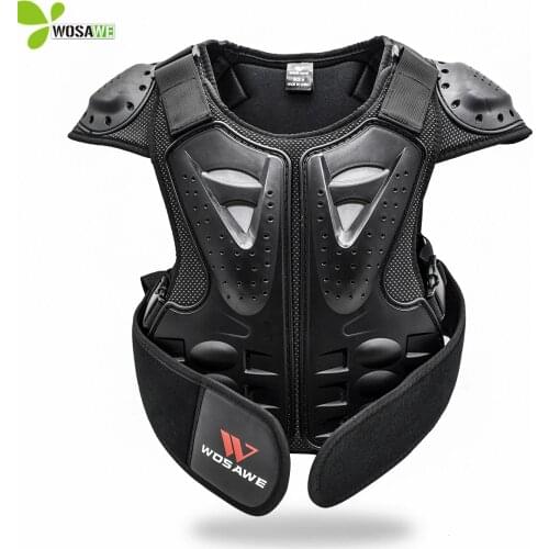 WOSAWE Protection Ski Jackets for 4-16 Child Kids Back Guard Bike Armor Gear Motorcycle Bicycle Snowboard Roller Hockey Clothes