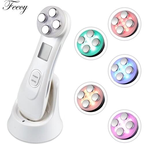 EMS RF Radio Mesotherapy Electroporation Frequency 5in1 Facial LED Photon Face Skin Lift Tighten Rejuvenation Beauty Machine Pen